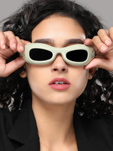 The Gilded Pastel Wraparound Sunglass - Sage Green